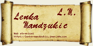 Lenka Mandžukić vizit kartica